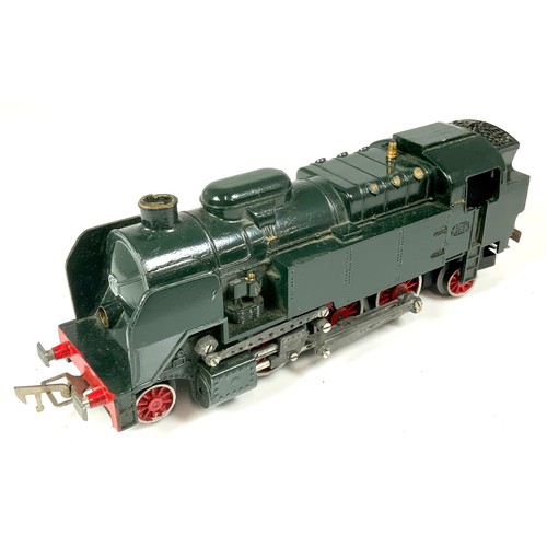 442 - 0 GAUGE CONTINENTAL MODEL RAILWAY STEAM LOCOMOTIVE, 2-6-2 TANK, HUILE, JEP 3 RAIL