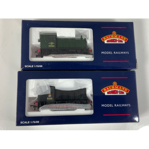 396 - BACHMANN 2 BOXED LOCOMOTIVES, 31-341 CLASS 04 SHUNTER 11222 BR BLACK & 31-342 D2264 BR GREEN, APPEAR... 