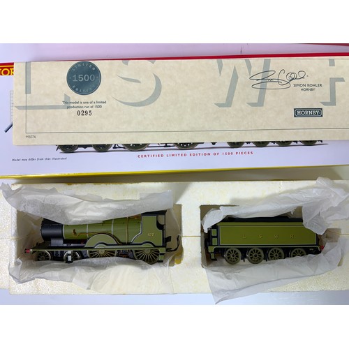 415 - HORNBY, R2892, LIMITED EDITION LSWR T9 120 DCC READY CERT 0295/1500, & R2580 SR N15 736 EXCALIBUR, B... 