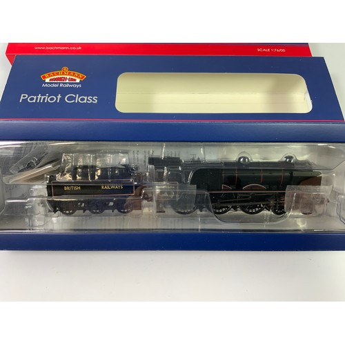 421 - BACHMANN 2 BOXED LOCOMOTIVES, PATRIOT  31-204 5530 SIR FRANK REE, LMS CRIMSON, T/W 31-210K PATRIOT 4... 