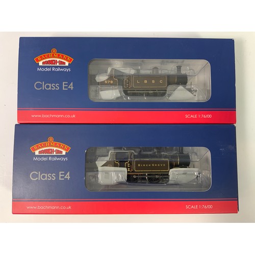 425 - BACHMANN 2 BOXED SR LOCOMOTIVES, 35-075 CLASS E4 579 IN LBSC UMBER, & 35-076K CLASS E4 473 BIRCH GRO... 