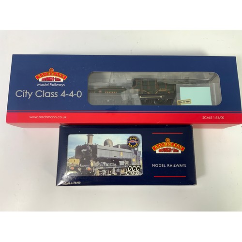 423 - BACHMANN BOXED 31-726 CITY CLASS, CITY OF BATH, WITH GWR GARTER CREST 21DCC, BOXED & APPEARS UNUSED,... 