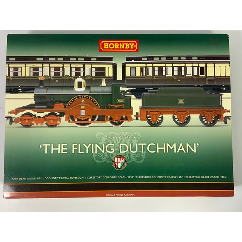 282 - HORNBY BOXED TRAIN PACK, R2706 THE FLYING DUTCHMAN, WITH DEAN SINGLE 4-2-2 LOCOMOTIVE ROYAL SOVEREIG... 