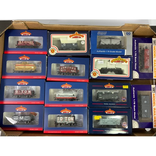 276 - 11 BACHMANN & 3 DAPOL BOXED FREIGHT WAGONS, PRE GROUPING OR PRIVATE OWNER