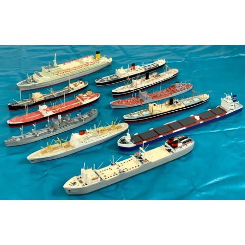 79 - MODEL BOATS  A FINE COLLECTION OF MOSTLY 1/1200 SCALE MOSELS, MANY BY AH MODELS WIRRAL MINIATURE SHI... 