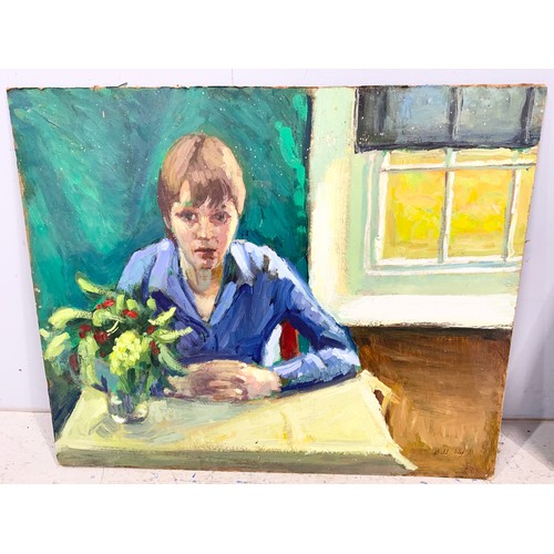 8 - 4 OIL ON BOARDS OF LOCAL SCENES & A PORTRAIT SIGNED BILL SLY