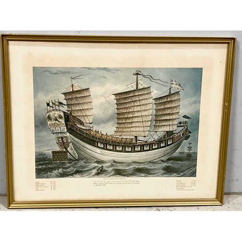 26 - NAUTICAL THEMED PRINTS, 2 LARGE MONTAGUE DAWSONS AND 3 OTHERS