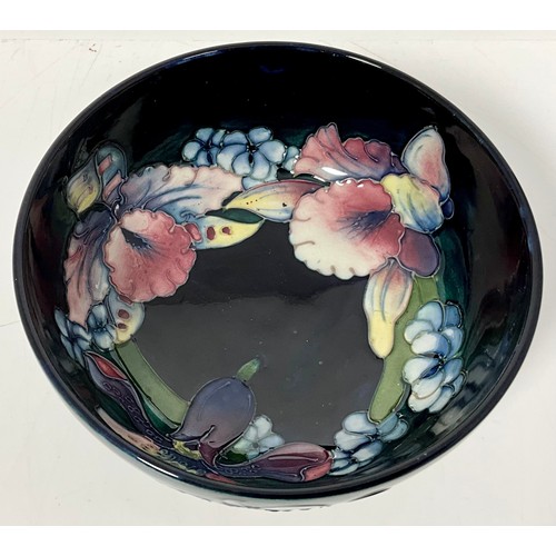 161 - MOORCROFT BOWL ORCHID PATTERN