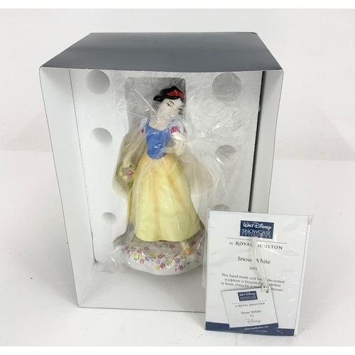 159 - 3 BOXED ROYAL DOULTON WALT DISNEY FIGURINES  SNOW WHITE, BELLE , SLEEPING BEAUTY