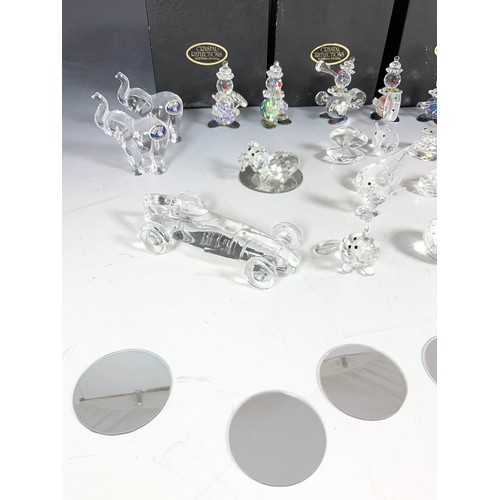 268 - CRYSTAL REFLECTIONS CLOWNS  & OTHER GLASS MODELS