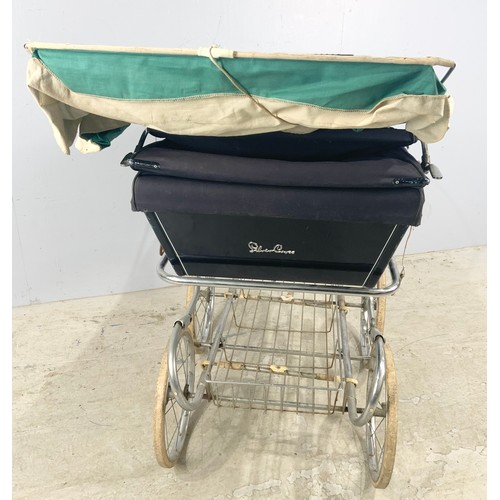 609 - VINTAGE SILVER CROSS PRAM