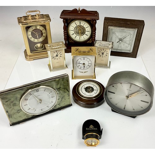 302 - MISC. CLOCKS AND BAROMETERS AF INC. 2 RETRO METAMEC MANTLE CLOCKS