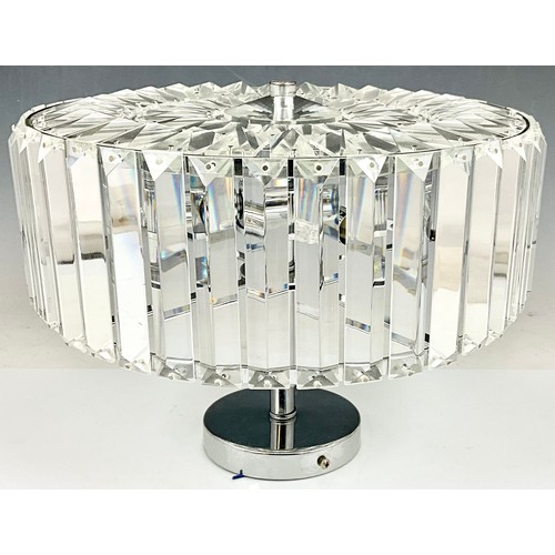 319 - LAURA ASHLEY CUT GLASS PRISM EFFECT MODEL 3621343 AND ANOTHER MODERN LIVING CUT GLASS PRISM EFFECT