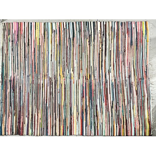 1062 - GIANT MULTI COLOURED CHINDI STYLE RUG APPROX. 315cm x 245cm