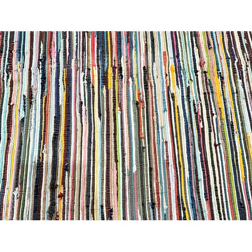 1062 - GIANT MULTI COLOURED CHINDI STYLE RUG APPROX. 315cm x 245cm