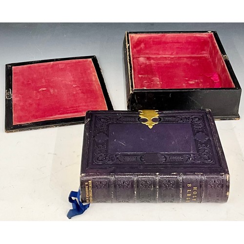 61 - LARGE BIBLE WITH CLASP AND BOX