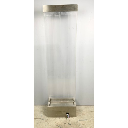 311 - COSMO CURVED BUBBLE WATER WALL WITH COLOUR CHANGING LEDs. 183cm HIGH