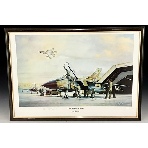 32 - MISC. AVIATION PRINTS INC. JOHN DIMOND AND PRESENTATION SHIELDS