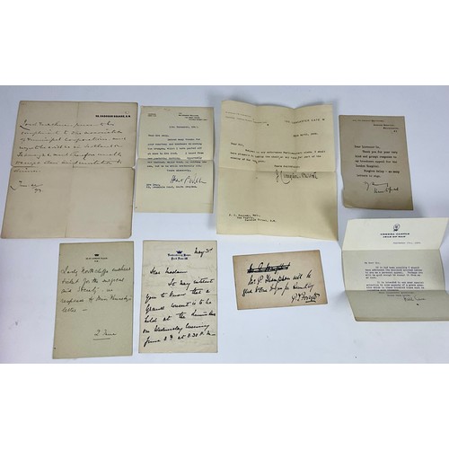 77 - AN INTERESTING 19th CENTURY AUTOGRAPH BOOK AND POSTAL EPHEMERA, INC. HAND WRITTEN LETTER FROM BUCKIN... 