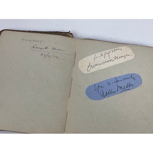 77 - AN INTERESTING 19th CENTURY AUTOGRAPH BOOK AND POSTAL EPHEMERA, INC. HAND WRITTEN LETTER FROM BUCKIN... 