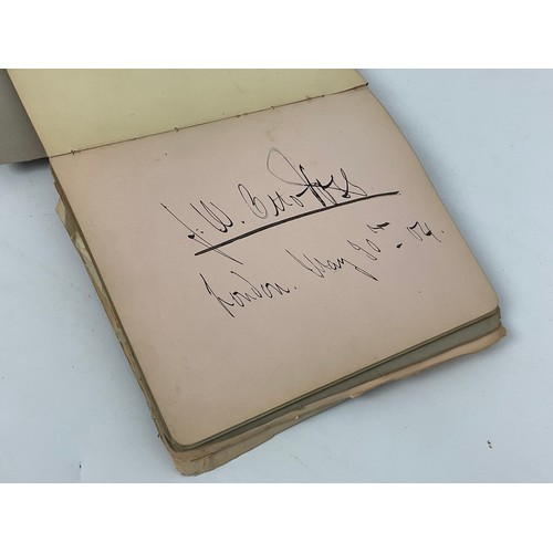 77 - AN INTERESTING 19th CENTURY AUTOGRAPH BOOK AND POSTAL EPHEMERA, INC. HAND WRITTEN LETTER FROM BUCKIN... 