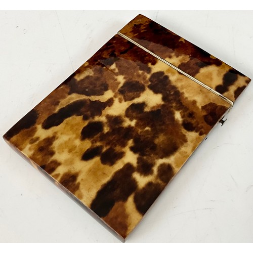 437 - TORTOISE SHELL CARD CASE