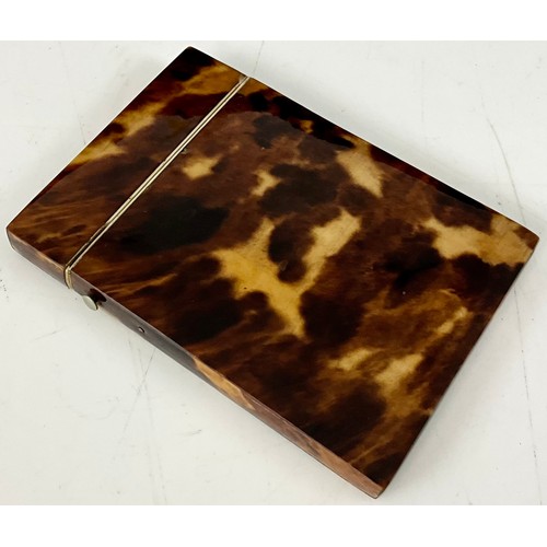 437 - TORTOISE SHELL CARD CASE