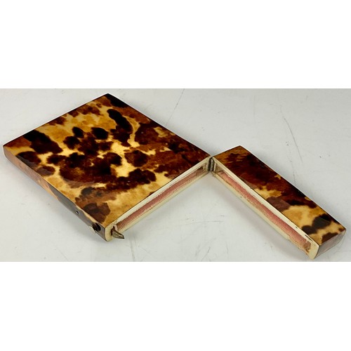 437 - TORTOISE SHELL CARD CASE