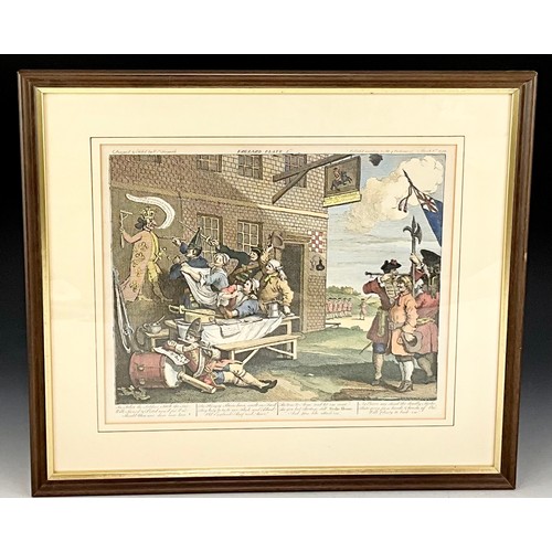 38 - COLLECTION OF MOSTLY COLOURED ETCHINGS DEPICTING SCENES AND FASHIONS FROM 18TH CENTURY TOGETHER WITH... 