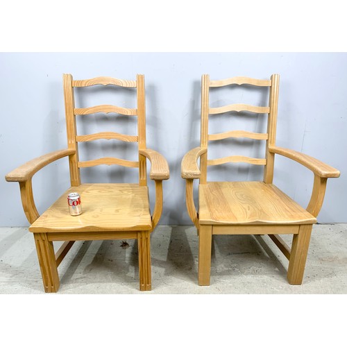 732 - 2 LARGE SCALE OAK CHAIRS