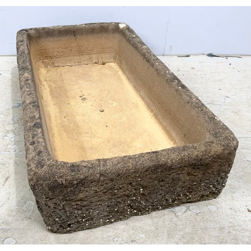 598 - COMPOSITE TROUGH 84cm x 45cm, 19cm TALL