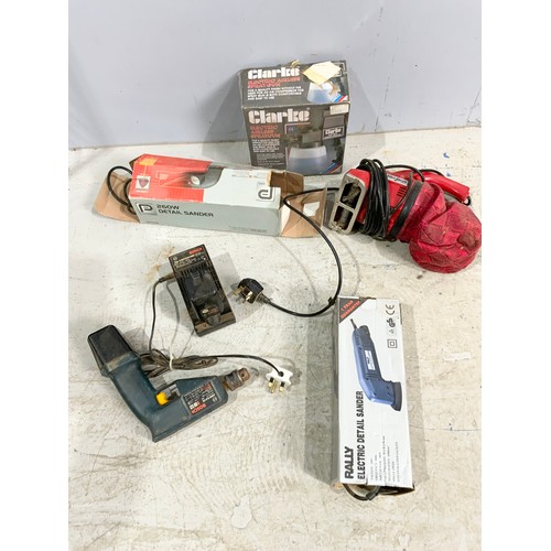 563 - POWER TOOLS INC RALLY ELECTRIC SANDER , ELECTRIC SPRAYGUN , DIRT DEVIL, SANDER ETC