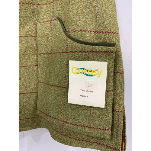 797 - CURREY MENS TWEED SHOOTING VEST MEDIUM PRICE TAG  £265