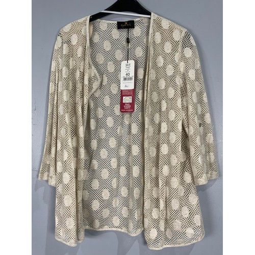 819 - 3 EUGEN KLEIN LADIES TOPS INC LONG CARDIGAN 38  & 40