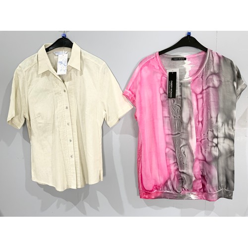 835 - 6 SMART CASUAL LADIES TOPS  INC   MARCONA,  SEDA,  FABER ETC ALL SIZE UK 14