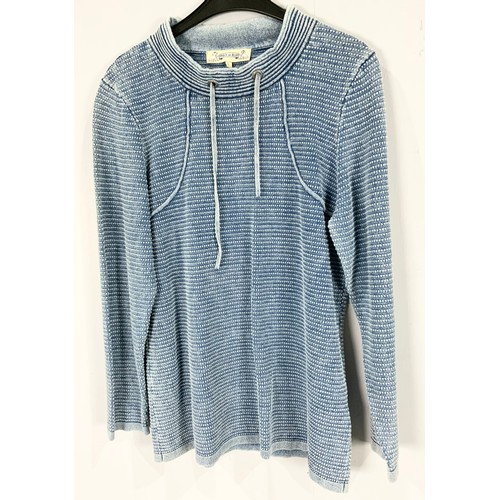 863 - 2 PIECE OF BLUE CASUAL TOPS BOTH  L