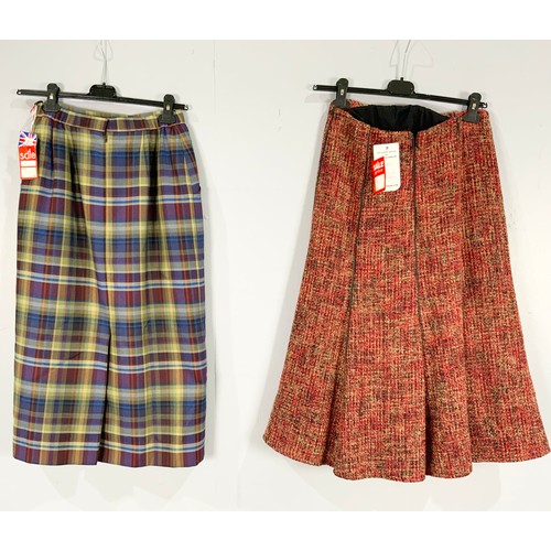 877 - HUDSON & ONSLOW LADIES SKIRT WITH A  TARTAN SKIRT BOTH SIZE 12