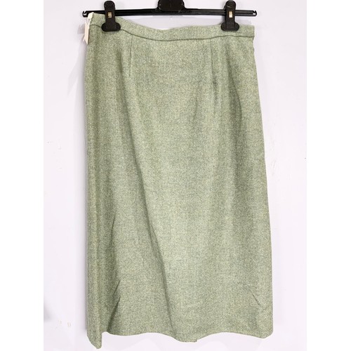 910 - 2 EBONY WOOLEN SKIRTS UK 12