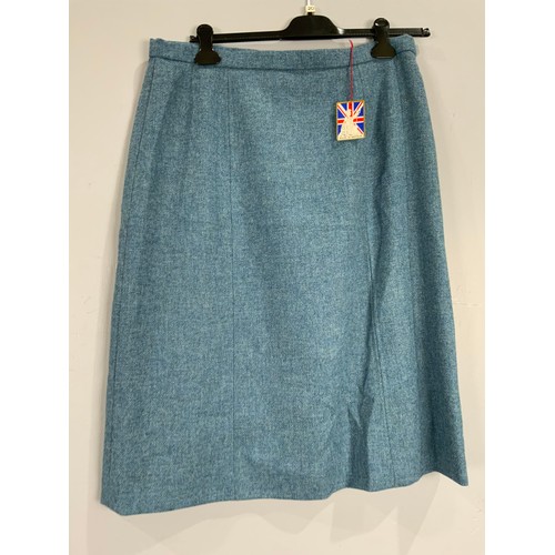 919 - 2 EBONY WOOLEN SKIRTS BOTH SIZE 20 WITH £150 PRICE TAGS