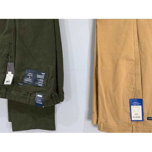 960 - 2 PAIRS OF BRUHL SMART TROUSERS 46W