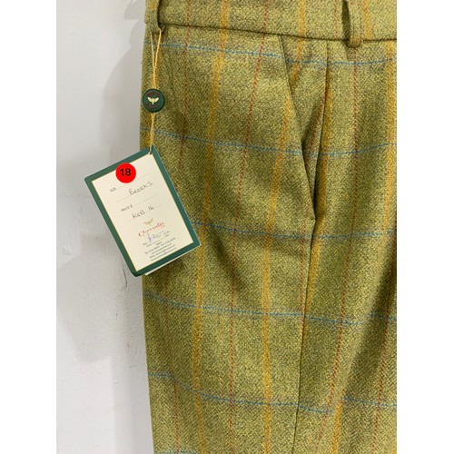 971 - CHRYSALIS LADIES TWEED BREECHES / BREEKS SIZE 18 PRICE TAG £210