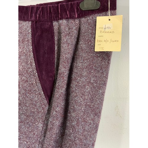 974 - EBONY LADIES  BREECHES / BREEKS SIZE 12 PRICE TAG £194