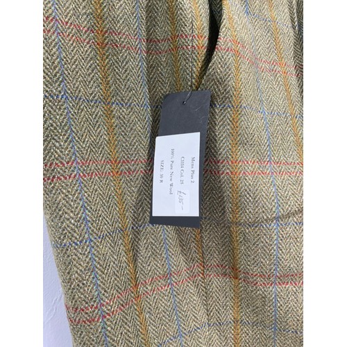 987 - MENS  PINTA  TWEED SHOOTING BREEKS 30R PRICE TAG  £135