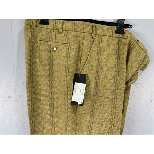 1002 - MENS  PINTA TWEED SHOOTING BREEKS 40R PRICE TAG  £135