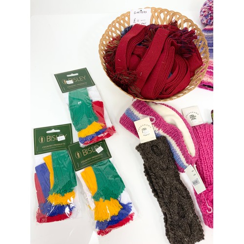 1027 - GARTERS, HEADBANDS, PACHAMAMA HAT ETC