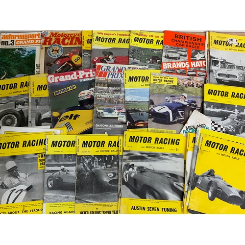 13 - LARGE COLLECTION OF MOTORING RACING & EVENT BROCHURES, BOOKLETS, ETC. BRDC, SILVERSTONE, BRANDS HATC... 