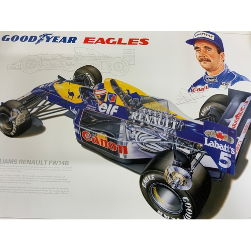 11 - VARIOUS POSTERS RELATING TO MOTOR RACING INTEREST, FORD SPORT, GOOD YEAR 350 GRAND PRIX VICTORIES, G... 