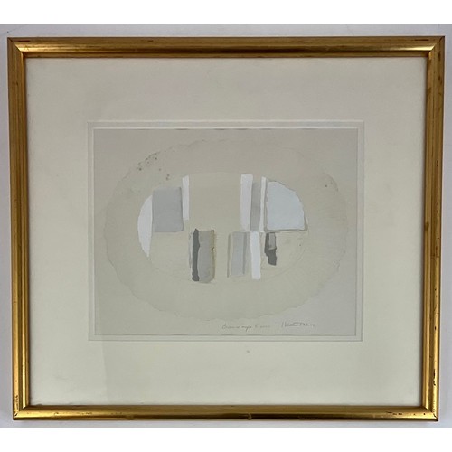 13 - ISLWYN WATKINS (WELSH,1938-2018) - 'BIANCO SUPRA BIANCO', COLLAGE & ACRYLIC WORKS ON PAPER