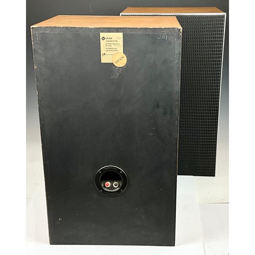 99 - PAIR OF LEAK 2060 SPEAKERS (50W EACH) APPROX. DIMS. 38cm x 33cm x 65cm