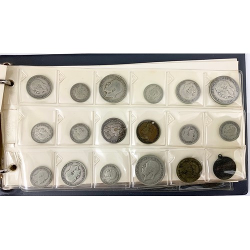 173 - QTY. MISC. COINS, MOSTLY UK PRE DECIMAL INC. ‘SILVER’, SOME LATER AND AN 1889 ‘SILVER’ DOLLAR